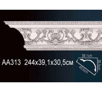 Карниз потолочный Perfect AA313 полиуретановый с рисунком AA313