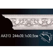 Карниз потолочный Perfect AA313 полиуретановый с рисунком AA313