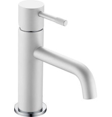 Смеситель для раковины Boheme Uno белый матовый/хром матовый 461-WCR