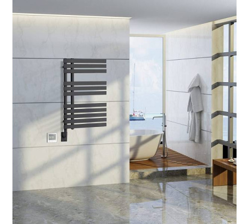 Полотенцесушитель электрический Boheme Venturo 50х9.5х89.8 см черный 721-B