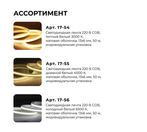 Лента светодиодная Apeyron Electrics 17-54