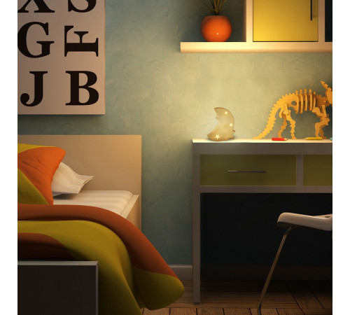 Настольная лампа декоративная Apeyron Electrics Полумесяц со звездами 18-121