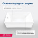 Ванна акриловая Aquanet Bright 155x70 см с каркасом и сливом-переливом 00239666