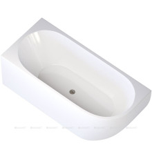 Ванна акриловая Aquanet Family Elegant A 1800x800 мм со сливом-переливом White Gloss 3805-N-GW