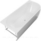 Ванна акриловая Aquanet Family Elegant A 1800x800 мм со сливом-переливом White Gloss 3805-N-GW