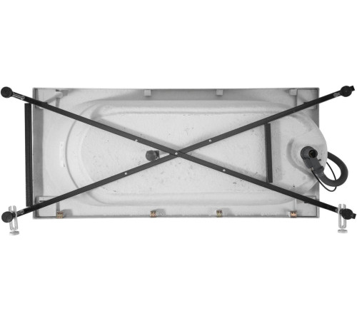 Акриловая ванна Aquanet Lotos 175x80 с каркасом и сливом-переливом 00328870