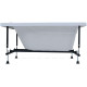 Ванна акриловая Aquanet West 120x70 см в комплекте 00205558