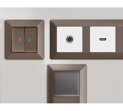 Рамка на 2 поста Ambrella Volt Line AF110632