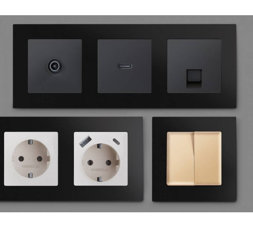 Рамка на 2 поста Ambrella Volt Techno AF220702