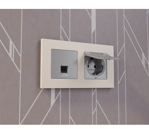 Рамка на 2 поста Ambrella Volt Qubi AF250332