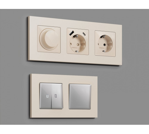 Рамка на 4 поста Ambrella Volt Qubi AF250334