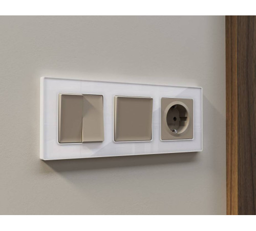 Рамка на 3 поста Ambrella Volt Arctic AF580103