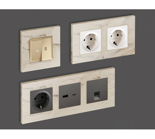 Рамка на 2 поста Ambrella Volt Grand AF930602