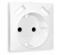 Накладка для розетки с заземлением и со шторками и 2хUSB type A Ambrella Volt Quant AP1290