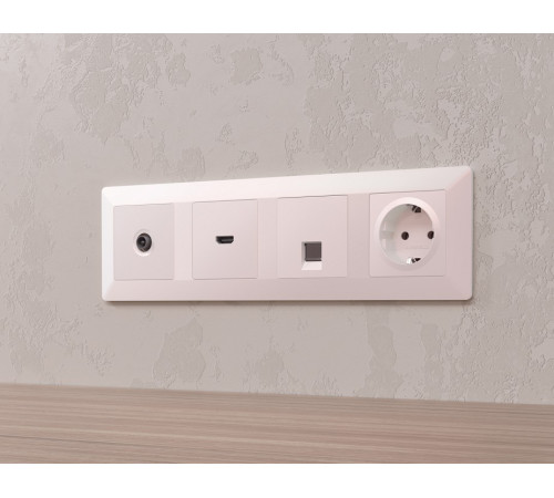 Накладка для розетки RJ-11 или RJ-45 Ambrella Volt Quant AP2120