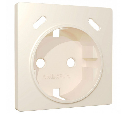 Накладка для розетки с заземлением и со шторками и 2хUSB type С Ambrella Volt ALFA AP3305
