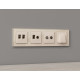 Накладка для розетки RJ-11 или RJ-45 Ambrella Volt ALFA AP3321