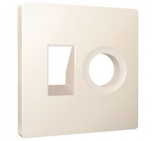 Накладка для ТВ-розетки и RJ-11 или RJ-45 Ambrella Volt ALFA AP3325