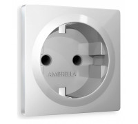 Накладка для розетки с заземлением и со шторками Ambrella Volt Quant AP4070