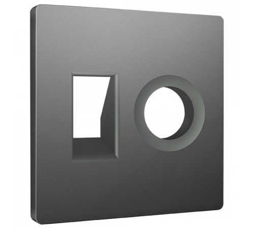 Накладка для ТВ-розетки и RJ-11 или RJ-45 Ambrella Volt ALFA AP6625