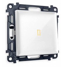 Выключатель одноклавишный с подсветкой без рамки Ambrella Volt Quant MA102010