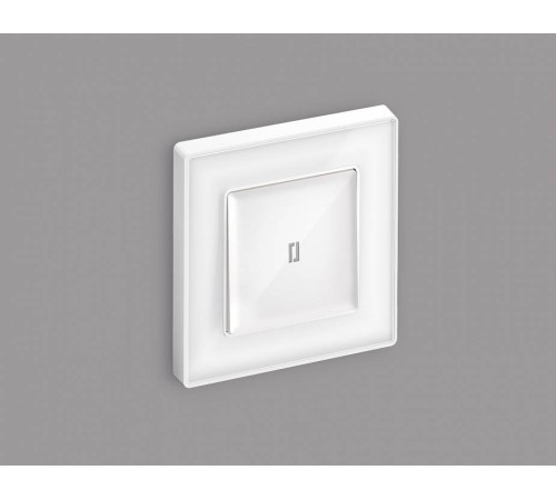 Выключатель одноклавишный с подсветкой без рамки Ambrella Volt Quant MA102020