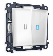 Выключатель двухклавишный с подсветкой без рамки Ambrella Volt Quant MA104020