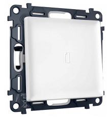 Выключатель самовозвратный одноклавишный с подсветкой, без рамки Ambrella Volt MA MA122055