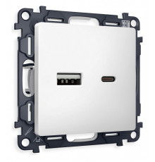 Розетка 2хUSB type A и C без рамки Ambrella Volt Quant MA131010