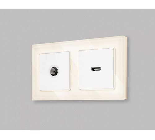 ТВ-розетка проходная без рамки Ambrella Volt Quant MA133030