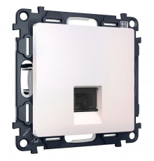 Розетка Ethernet RJ-45 и со шторками, без рамки Ambrella Volt ALFA MA212005