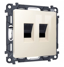 Розетка двойная Ethernet RJ-45 без рамки Ambrella Volt MA MA312110