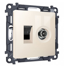 ТВ-розетка и розетка Ethernet RJ-45 без рамки Ambrella Volt MA MA312510