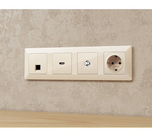ТВ-розетка без рамки Ambrella Volt ALFA MA313050