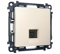 Розетка Ethernet RJ-45 и со шторками, без рамки Ambrella Volt ALFA MA332005