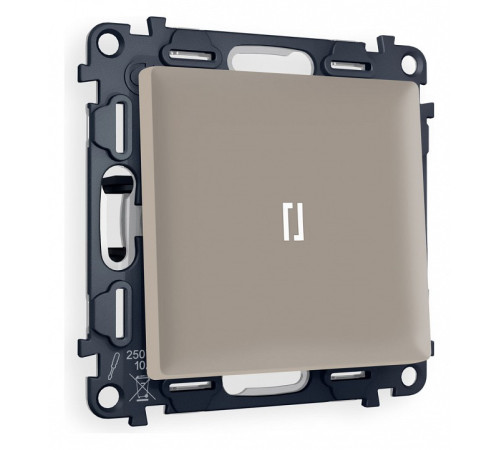 Выключатель одноклавишный с подсветкой без рамки Ambrella Volt Quant MA362015
