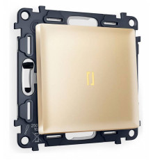 Выключатель одноклавишный с подсветкой без рамки Ambrella Volt Quant MA602010