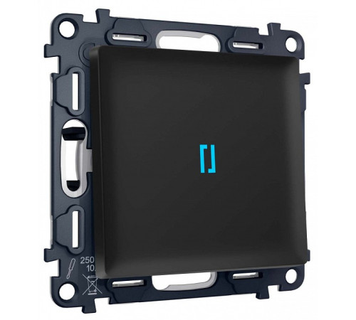 Выключатель самовозвратный одноклавишный с подсветкой, без рамки Ambrella Volt MA MA802060