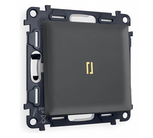 Выключатель проходной одноклавишный с подсветкой Ambrella Volt Quant MA902030