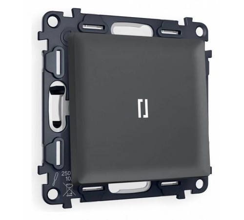 Выключатель проходной одноклавишный с подсветкой Ambrella Volt Quant MA902035