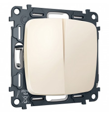 Выключатель перекрестный двухклавишный без рамки Ambrella Volt OMEGA MO323030