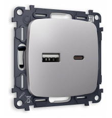 Розетка 2хUSB type A и C без рамки Ambrella Volt Quant MO511010