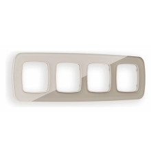 Рамка на 4 поста Ambrella Volt Radian Стекло натуральное OF350604