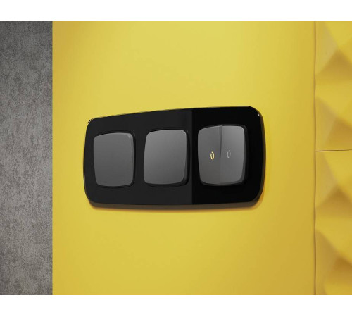 Рамка на 1 пост Ambrella Volt Radian Стекло натуральное OF350801