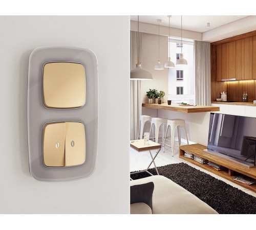 Клавиша для выключателя одноклавишного Ambrella Volt Quant OP6010