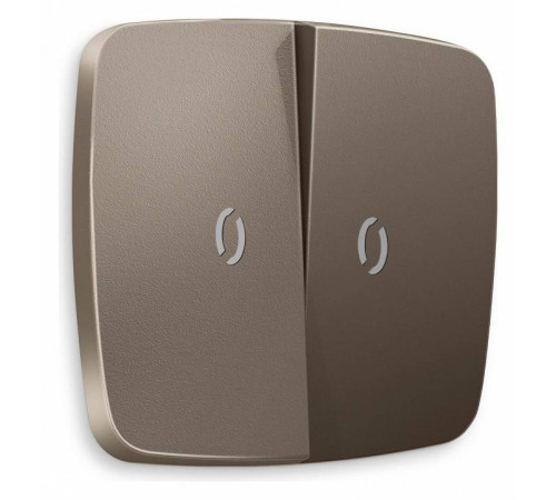 Клавиши для выключателя двухклавишного c подсветкой Ambrella Volt Quant OP6340