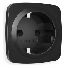 Накладка для розетки с заземлением и со шторками Ambrella Volt Quant OP8070