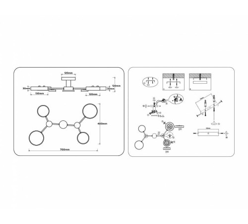 Люстра на штанге Ambrella Light FL FL4860