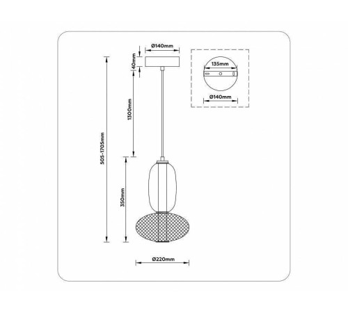 Подвесной светильник Ambrella Light LH LH11007
