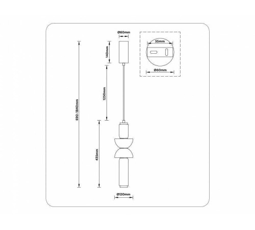 Подвесной светильник Ambrella light LH LH11021
